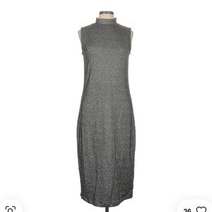 GAP Gray Sleeveless Sheath Dress with Mandarin Collar , New with Tags